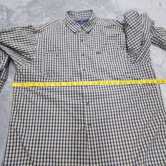 Polo Sports Sportsman Ralph Lauren Men's Yellow Blue Plaid Button Up Size XL - Picture 9 of 13
